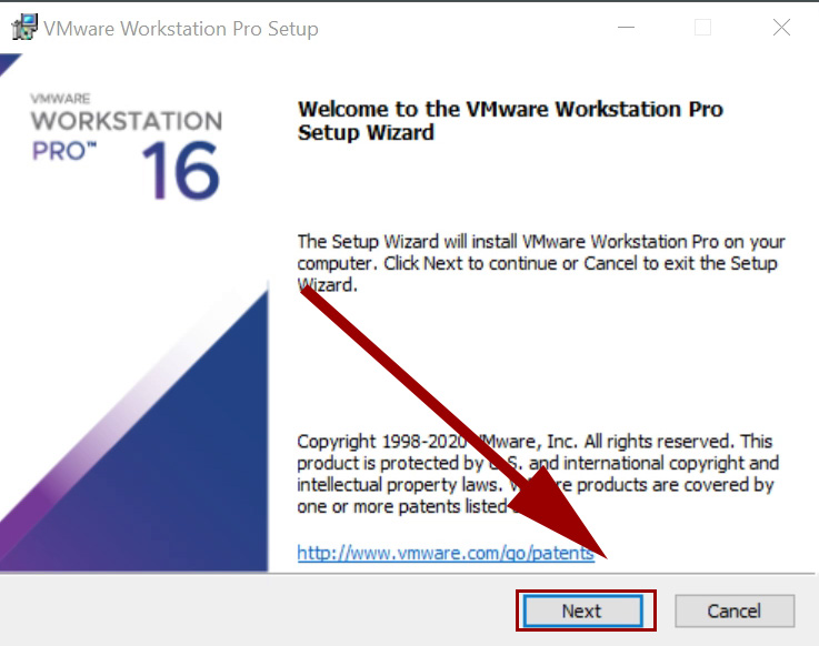 Tiến hành cài đặt Vmware Workstation 16 Pro