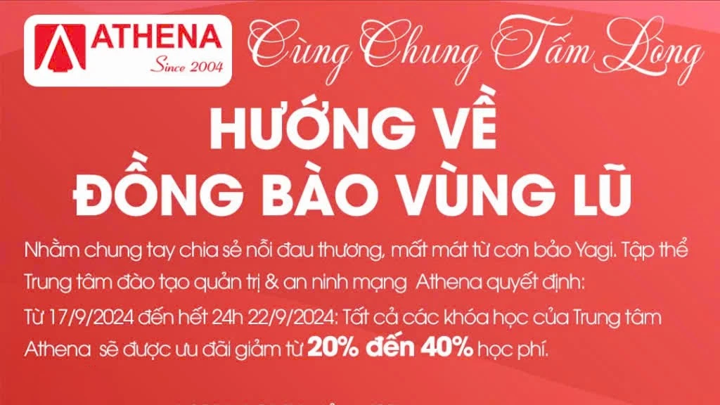 Athena cùng chung tấm lòng Hướng về đồng bào vùng lũ – Thumb