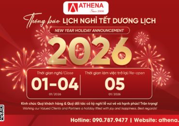 THÔNG BÁO LỊCH NGHỈ TẾT DƯƠNG LỊCH 2026