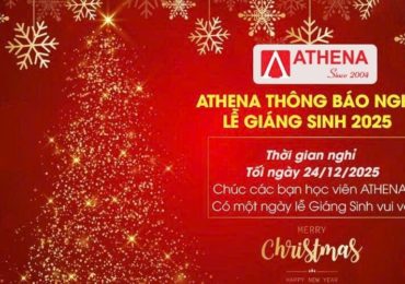 ATHENA THÔNG BÁO NGHỈ LỄ GIÁNG SINH 2025