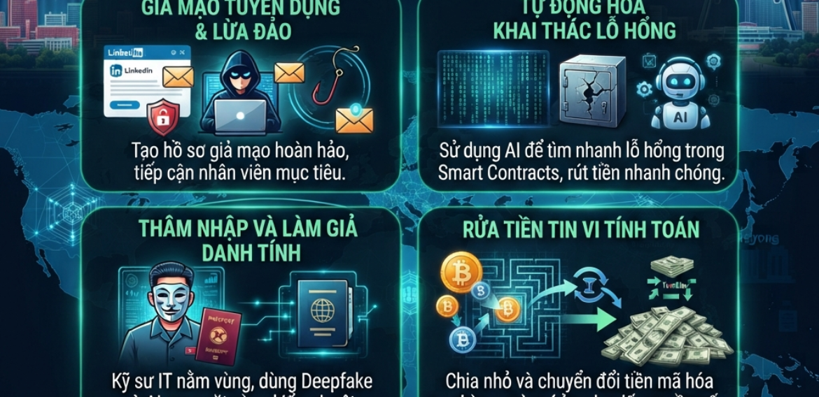 Hacker Triều Tiên dùng AI để kiếm hàng tỷ USD thế nào ?
